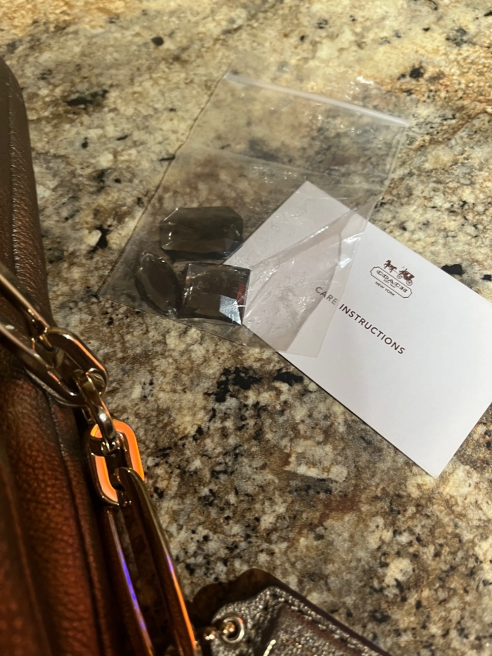 COACH MADISON JEWELED LEATHER SHOULDER FLAP /BRONZE - Picture 12 of 13